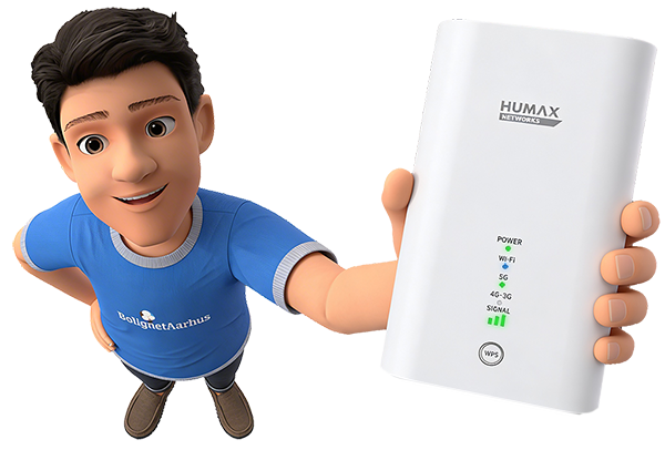 Max med mobilrouter